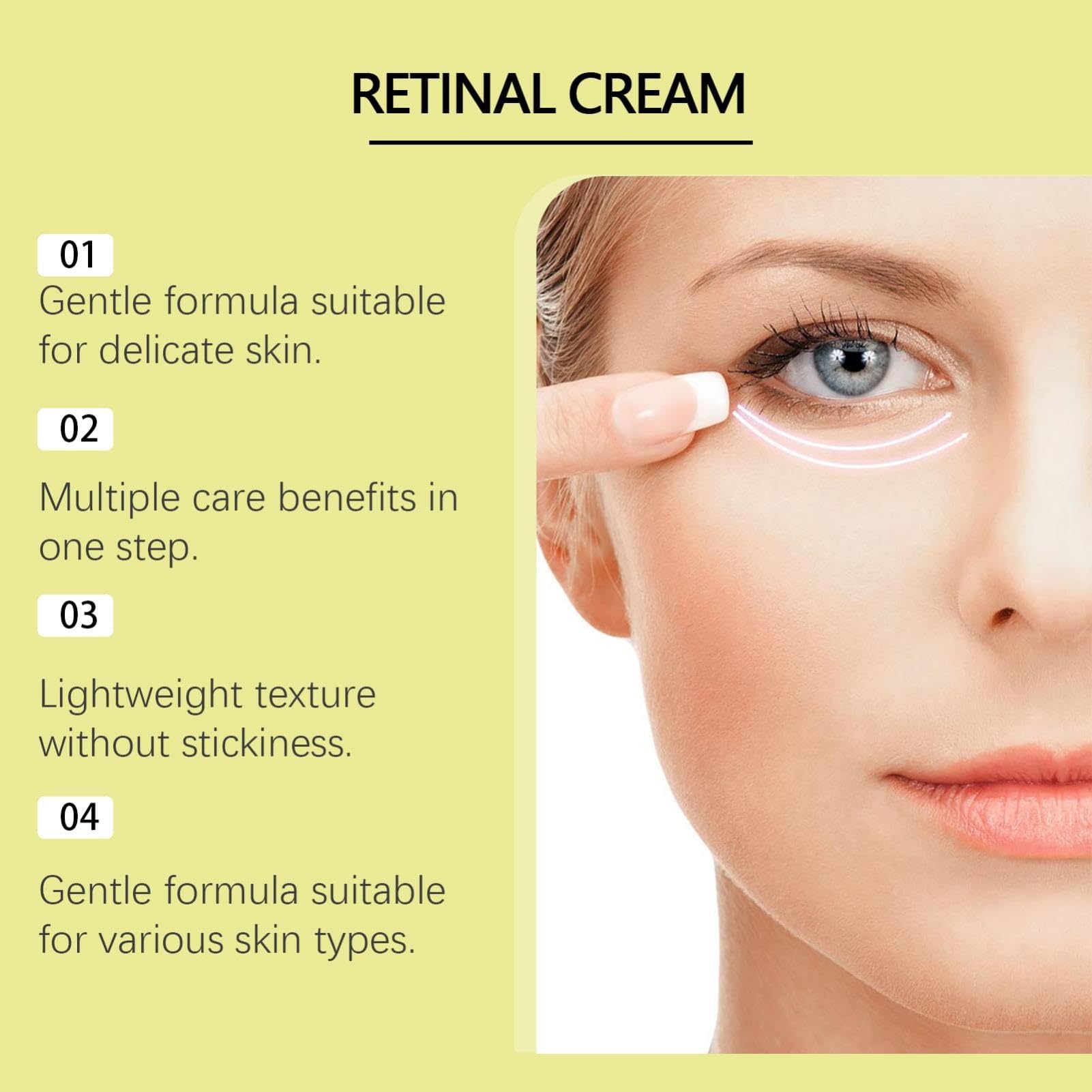 Retinal Shot Tightening Booster, 15g Retinol Shot Tightening Serums, Retinal Mild Face Moisturising Cream for All Skin Types, Repairs and Enhances Skin Elasticity (3 PCS)
