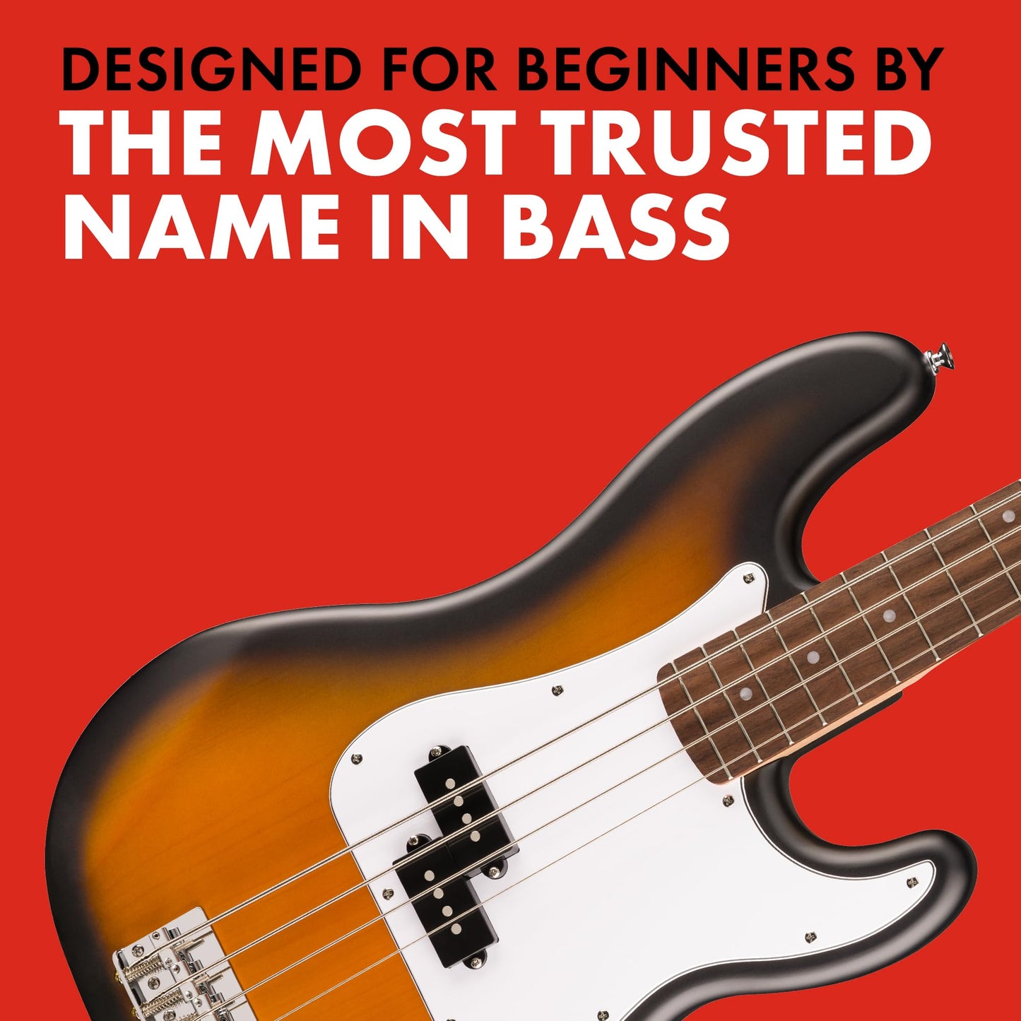 Debut Collection™ Precision Bass®, Laurel Fingerboard, White Pickguard, 2-Color Sunburst