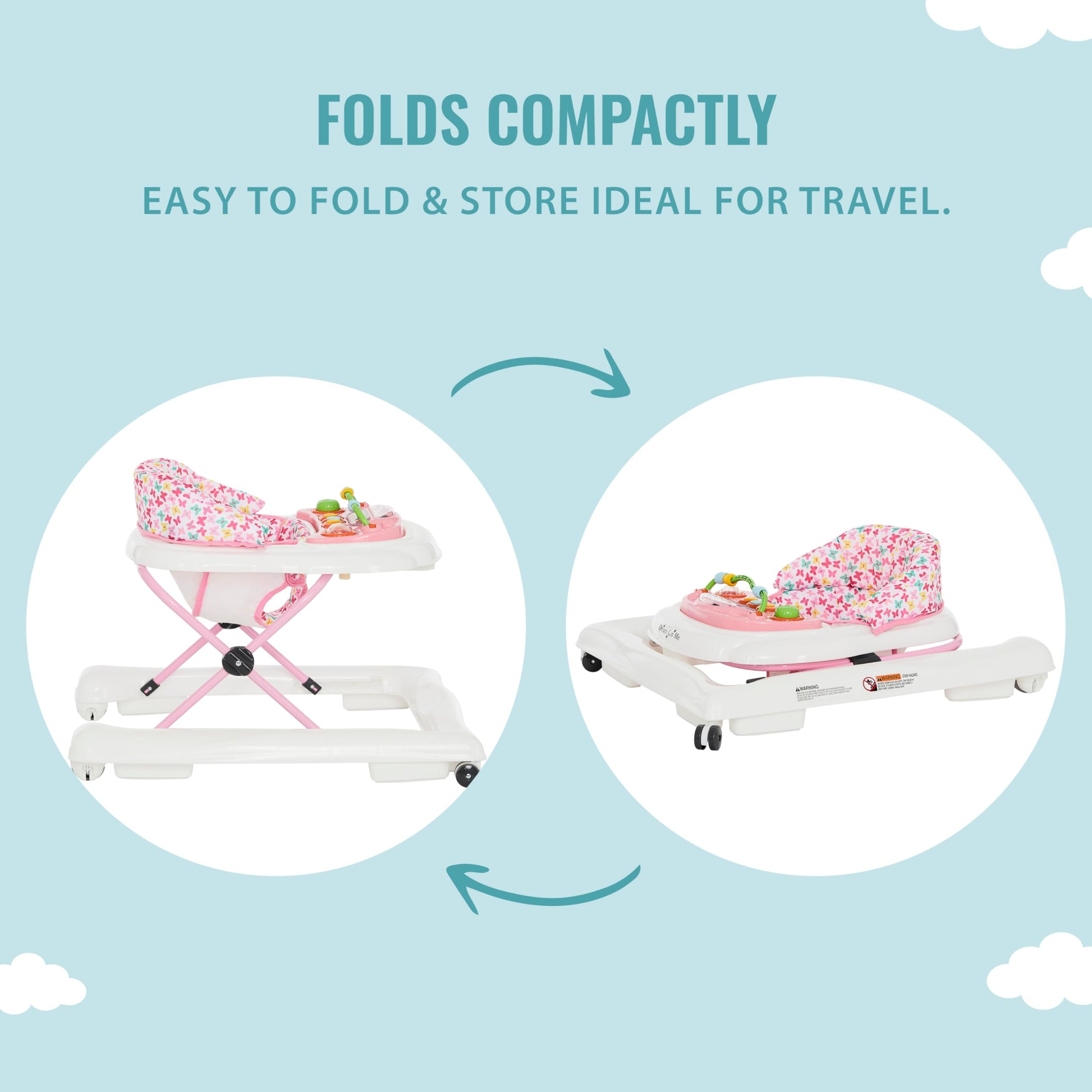 Andador 2 en 1 Dream On Me Spring Pink Ava