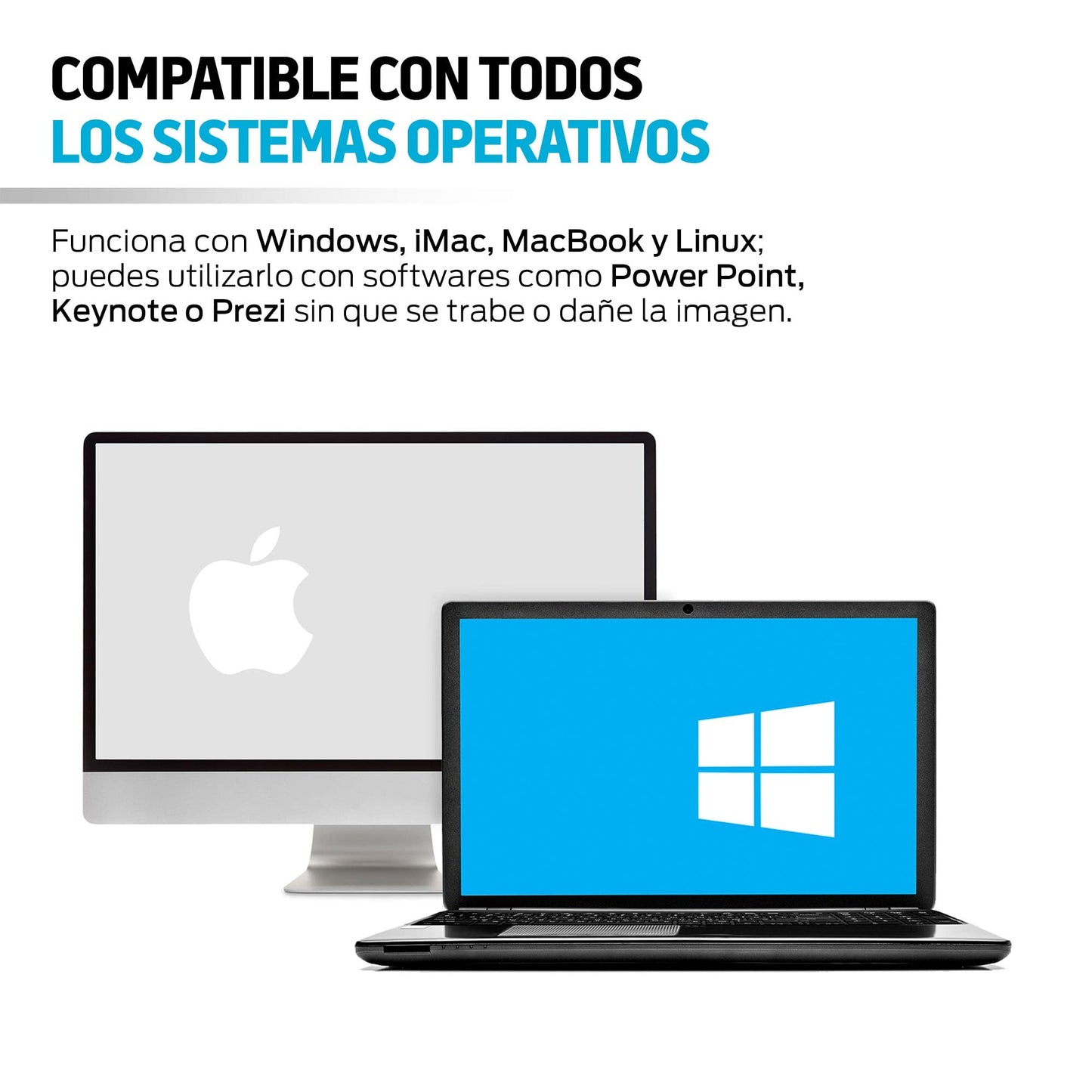 Presentador Inalámbrico Redlemon Negro con Receptor USB y Estuche