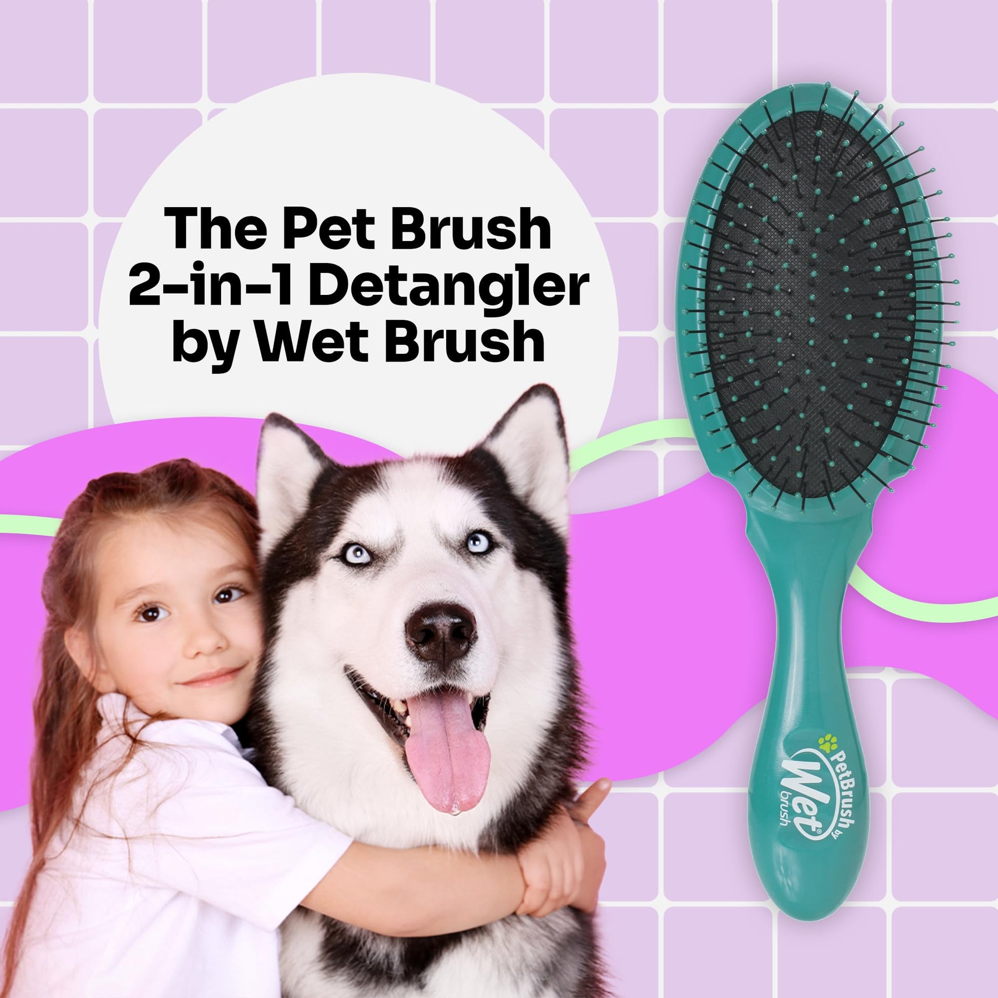 Cepillo de Pelo Wet Brush para Mascotas