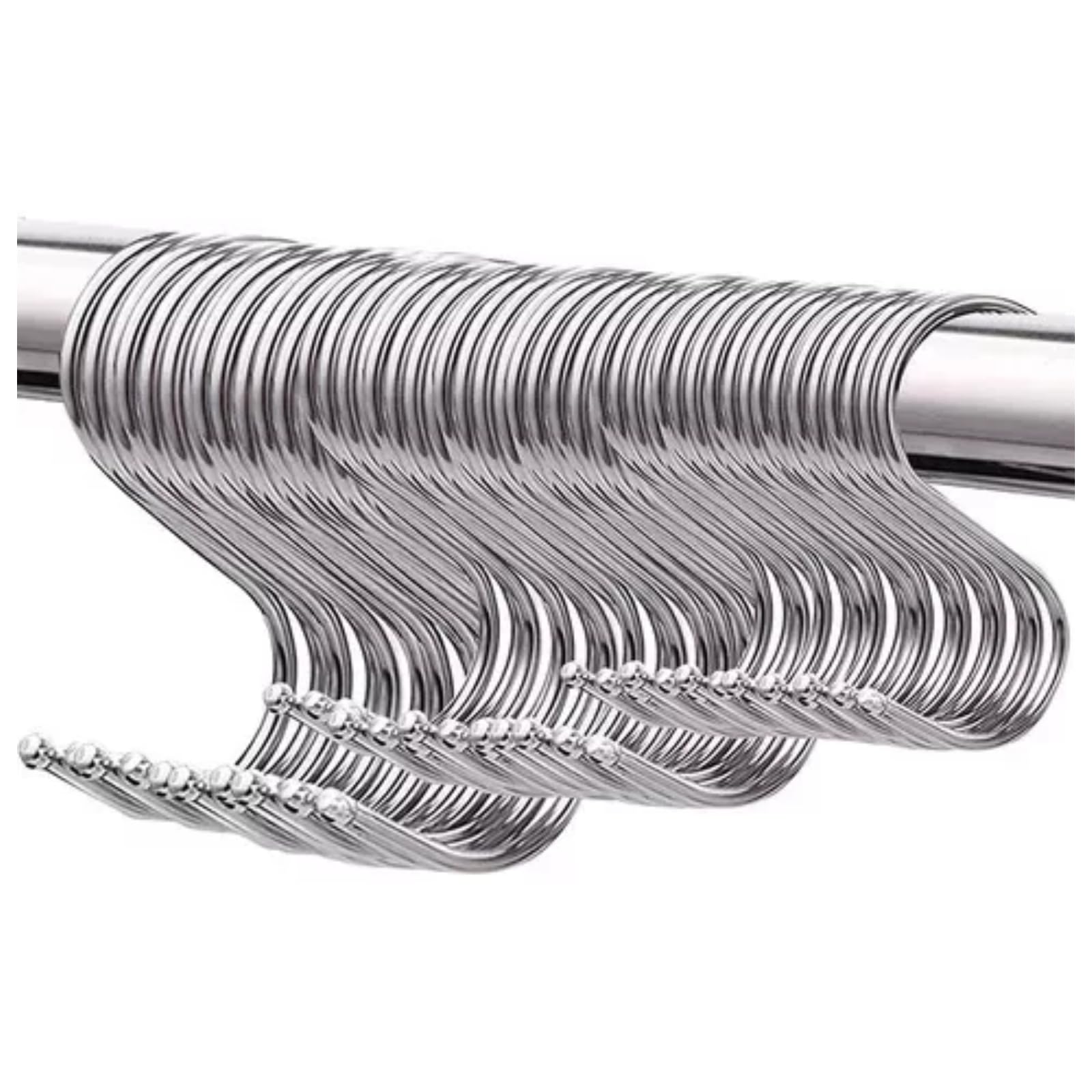 Ganchos para Colgar en Forma de S de Acero Inoxidable 45 Piezas Colgantes para Utensilios de Cocina, Baño, Recámara, Sartenes, Ropa, Bolsas, 3 Tamaños 6/9/12 Cm