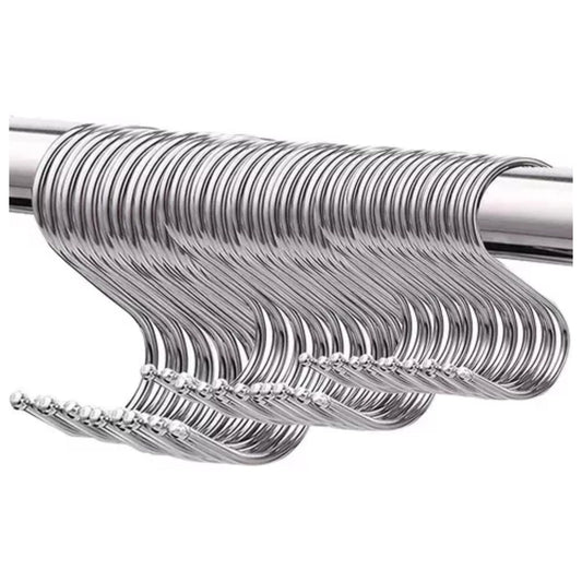 Ganchos para Colgar en Forma de S de Acero Inoxidable 45 Piezas Colgantes para Utensilios de Cocina, Baño, Recámara, Sartenes, Ropa, Bolsas, 3 Tamaños 6/9/12 Cm