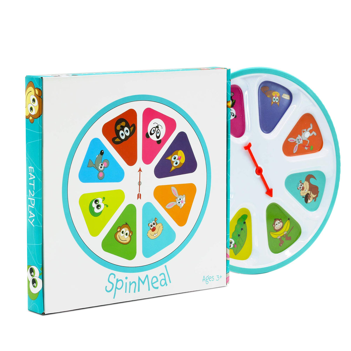 SpinMeal Plate - Healthy Nutrition Plate for Picky Eaters - Spin the Arrow - Meals Are Fun Again