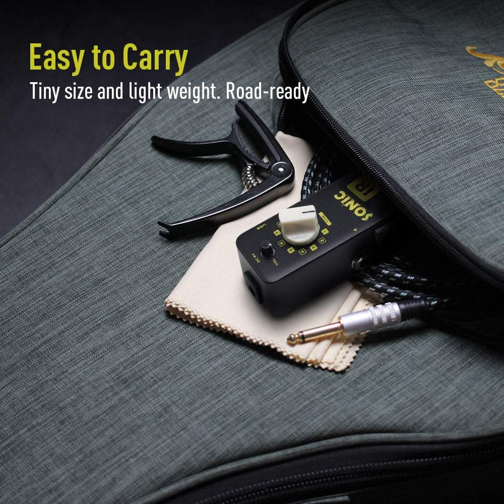 SONICAKE IR Pedal Altavoz Gabinete Simulador de Respuesta de Impulso Pedal Guitarra Bajo Efectos Pedal