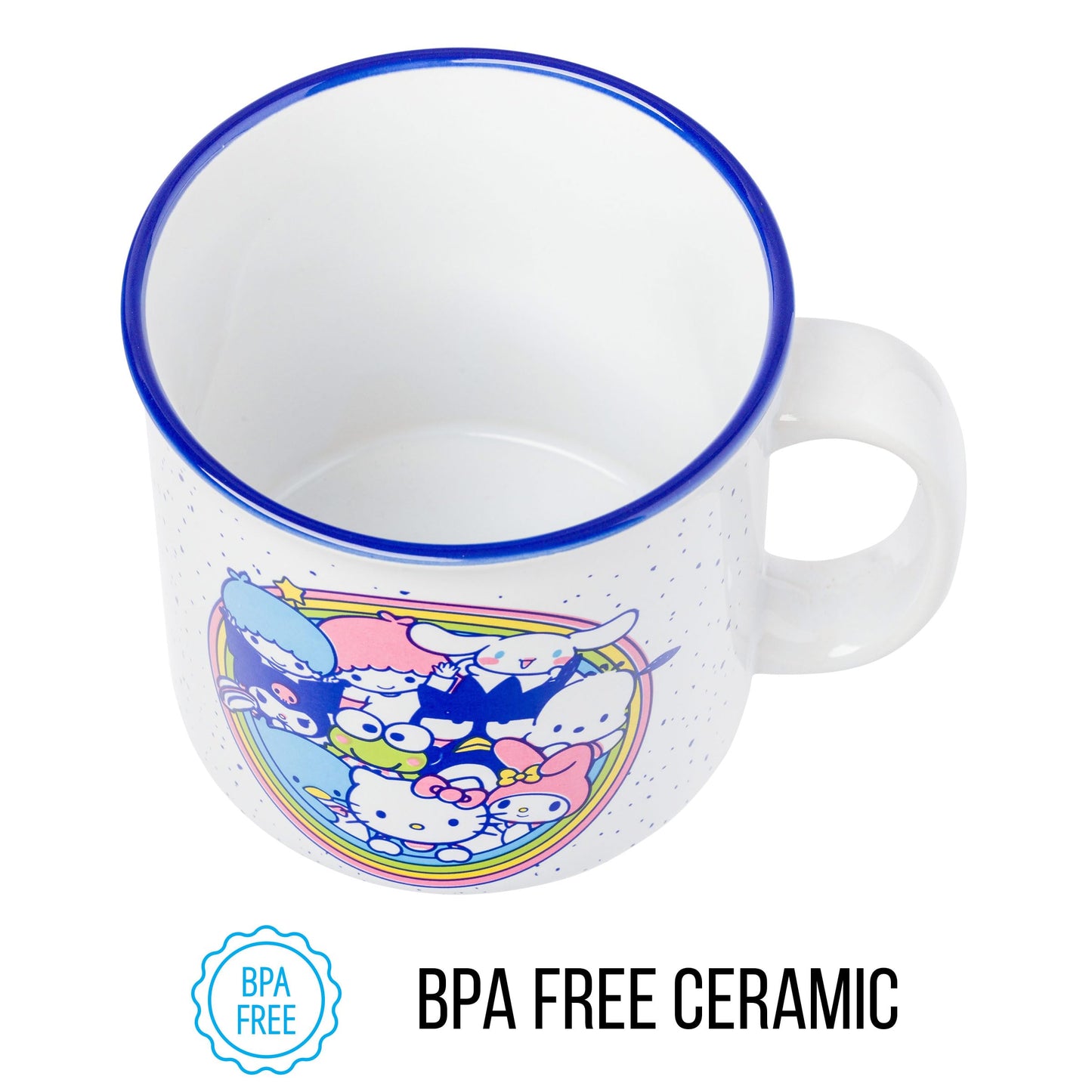 Taza de Cerámica Silver Buffalo Sanrio Hello Kitty Amigos para Campista