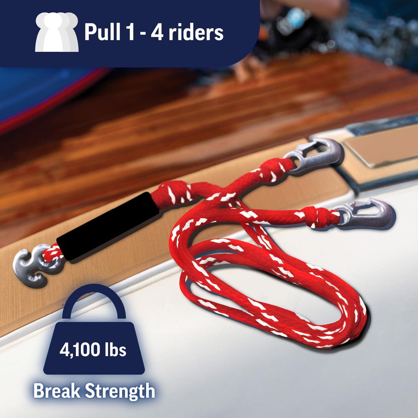 Arnés de Remolque Wow World of Watersports Rojo y Blanco para Barco