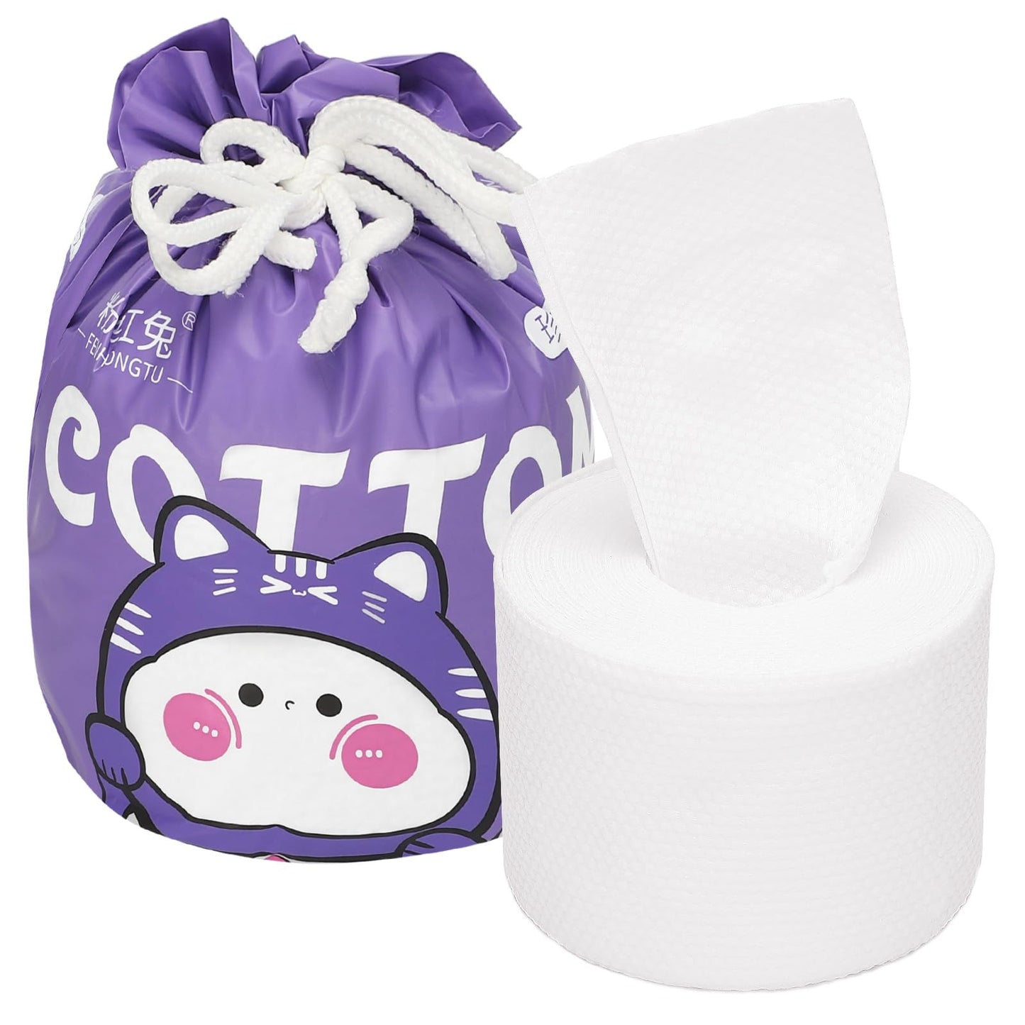 Toalla facial desechable Toallas limpiadoras faciales espesas Toallitas secas para maquillaje Cuidado de la piel Hogar Viajes 7.87” x 7.87” (100 unidades) Carrete