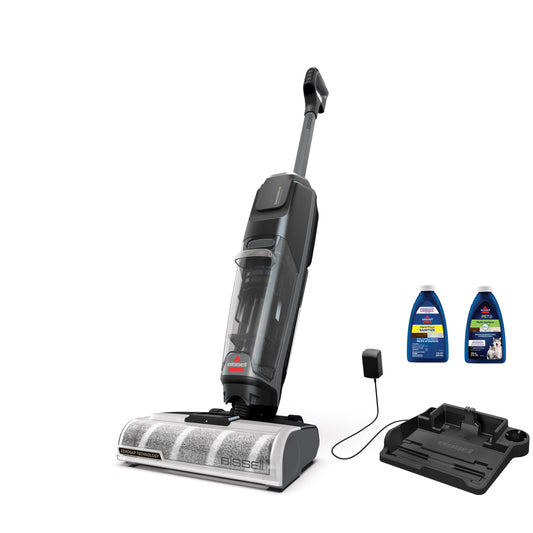 Bissell CrossWave OmniForce Edge - Limpiador de Suelos multisuperficie, Negro y Gris