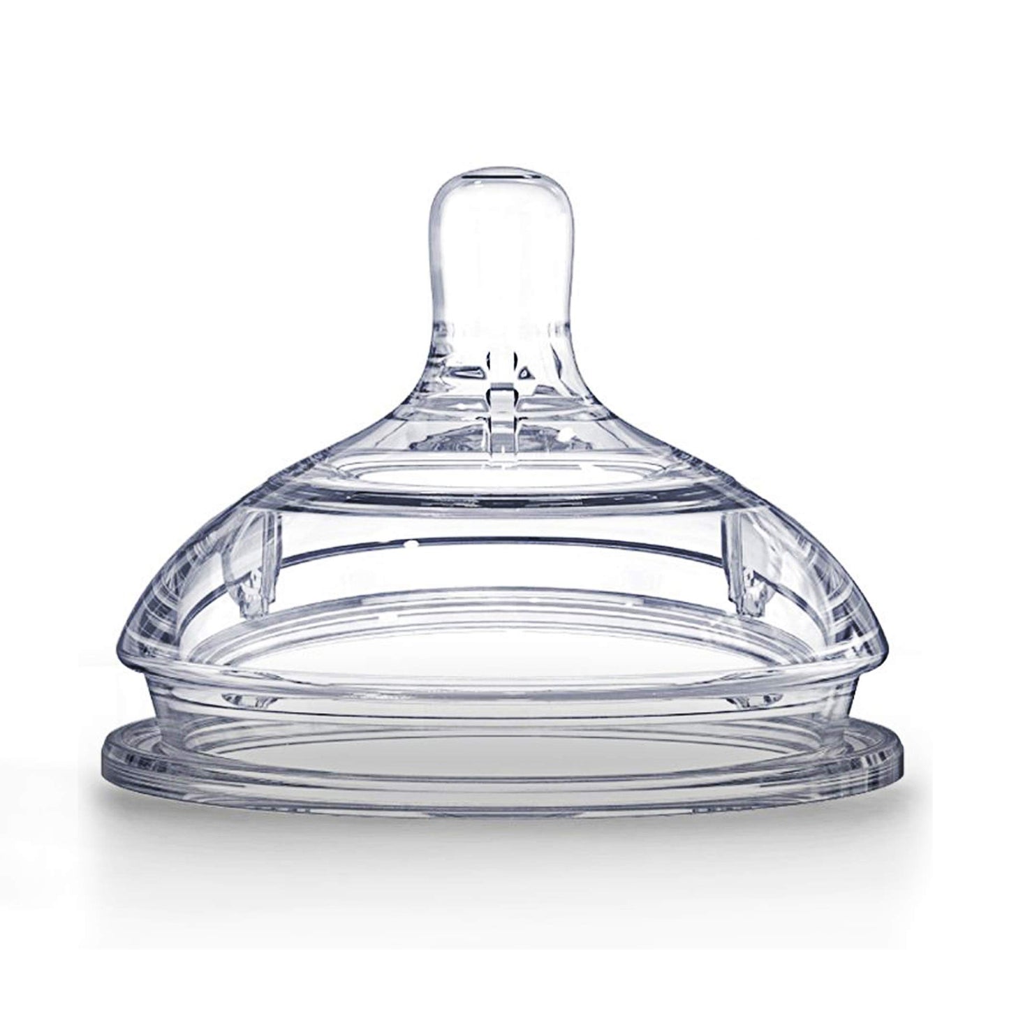 Comotomo Set de 2 Tetinas de Repuesto para Biberones, Flujo Variable, Transparente