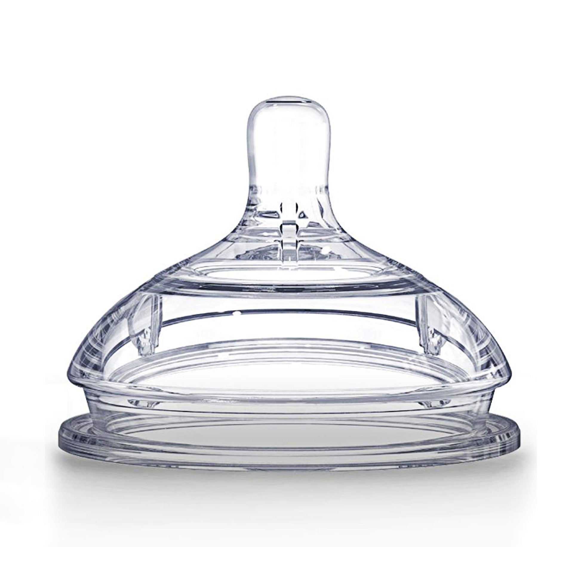Comotomo Set de 2 Tetinas de Repuesto para Biberones, Flujo Variable, Transparente