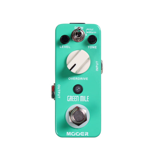 Pedal de Sobremarcha MOOER Verde Sonido Natural para Guitarra Eléctrica