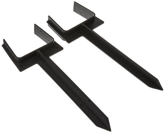 AMERIMAX HOME PRODUCTS 85210 - Ancla de bajante de boquilla, paquete de 2, sin tamaño, gris, blanco