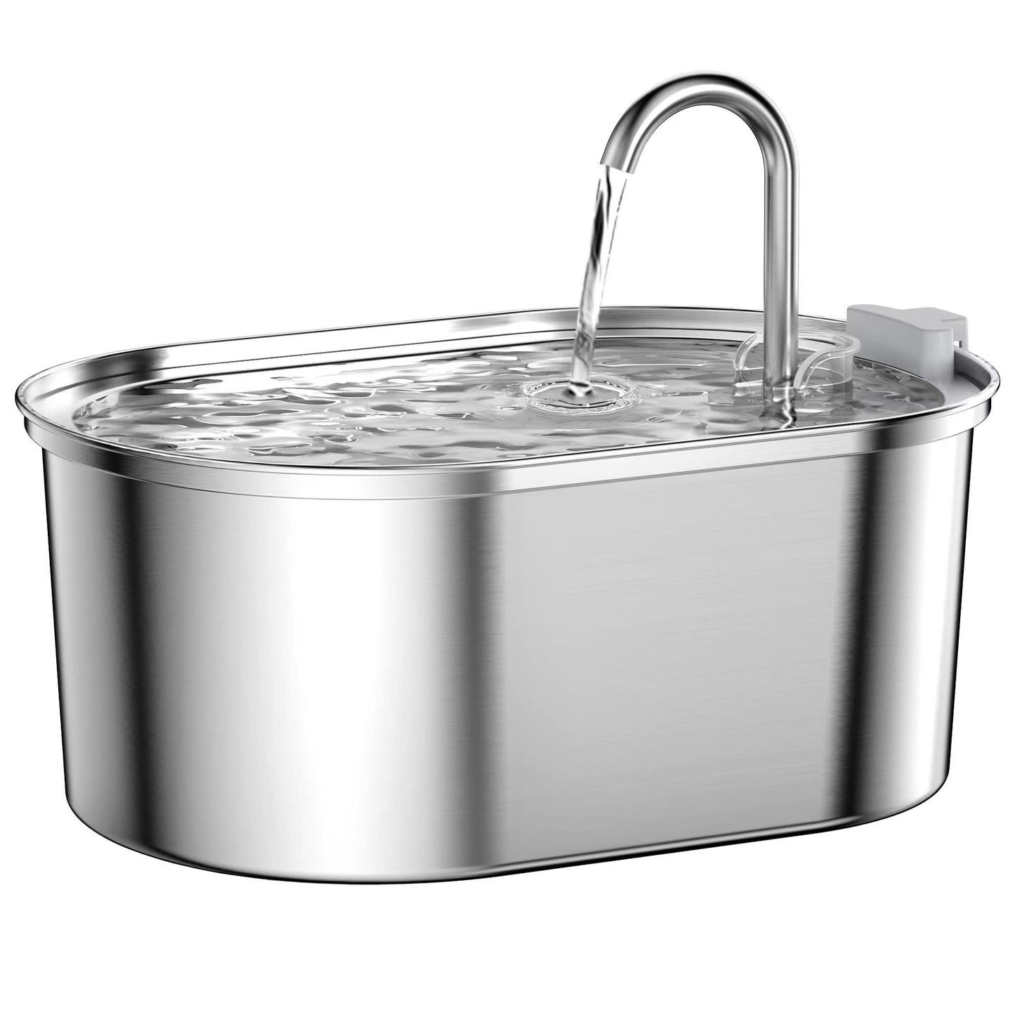 Fuente de Agua para Gatos SOOFPET Acero Inoxidable Automática con Bomba Silenciosa 3,2 l para Múltiples Mascotas