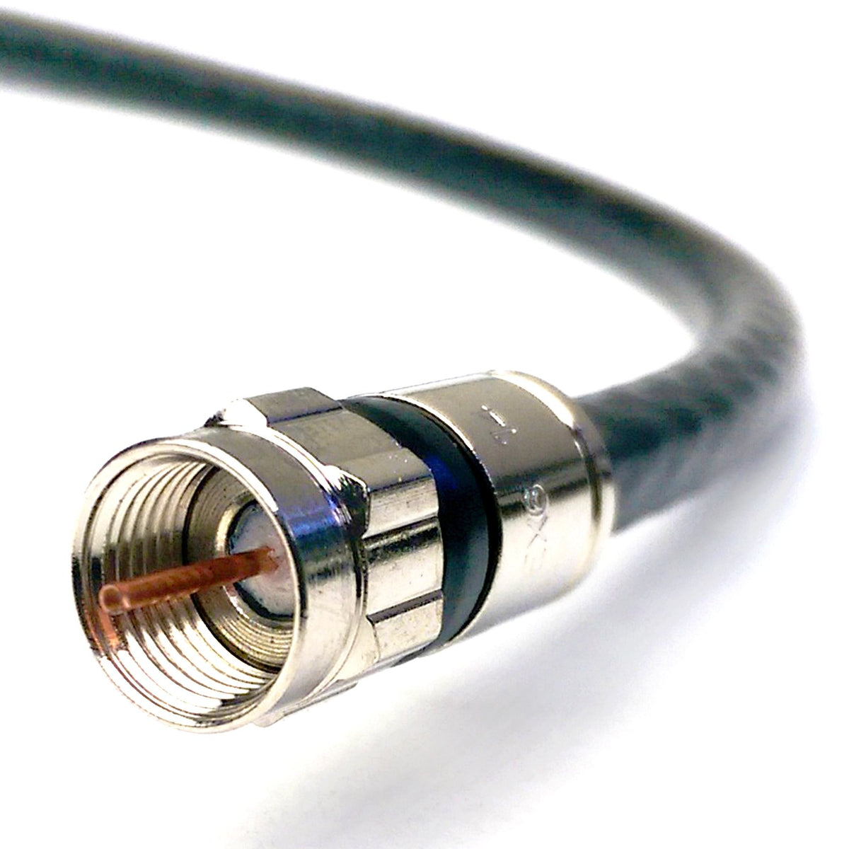 Cable Coaxial RG6 15m Negro Anti-corrosión para Audio Video Internet 75 Ohm
