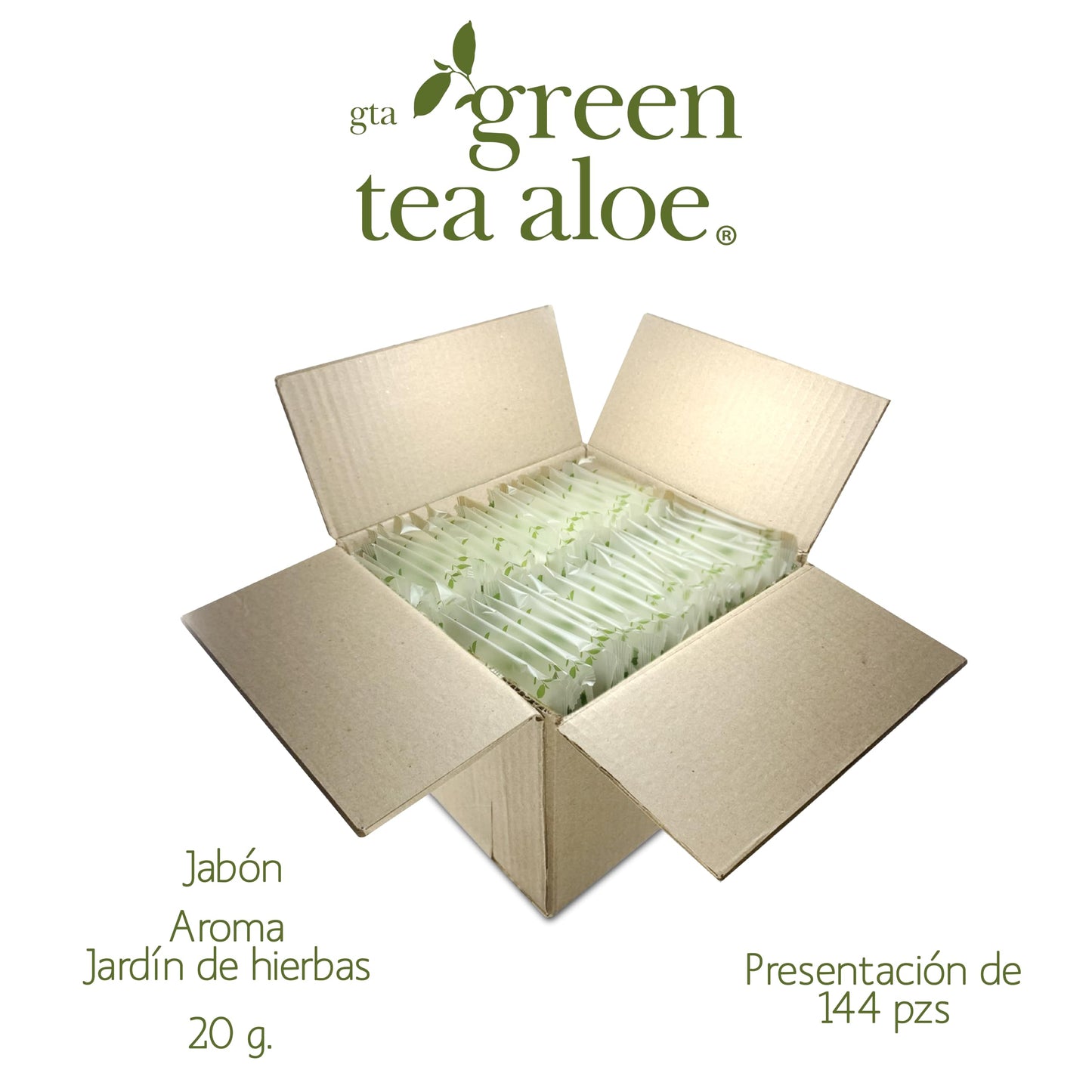 Jabón 20 g Green Tea Aloe, Amenidades Hoteleras, 144 unidades