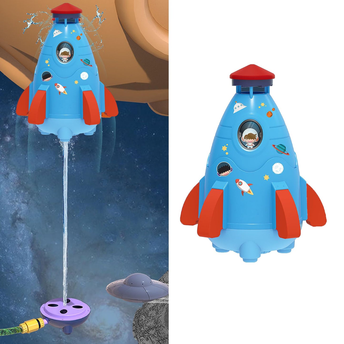 Juguete Rociador de Cohete soobu Azul para Jardín