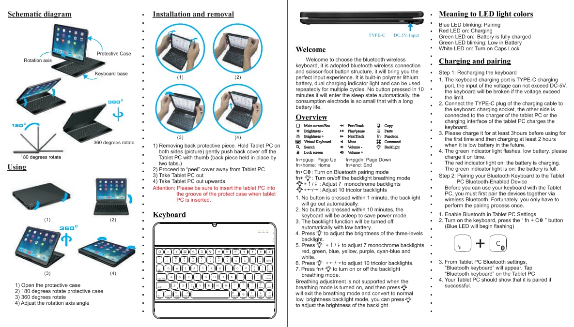 Funda con Teclado ProCase iPad Air 11" y 10.9"