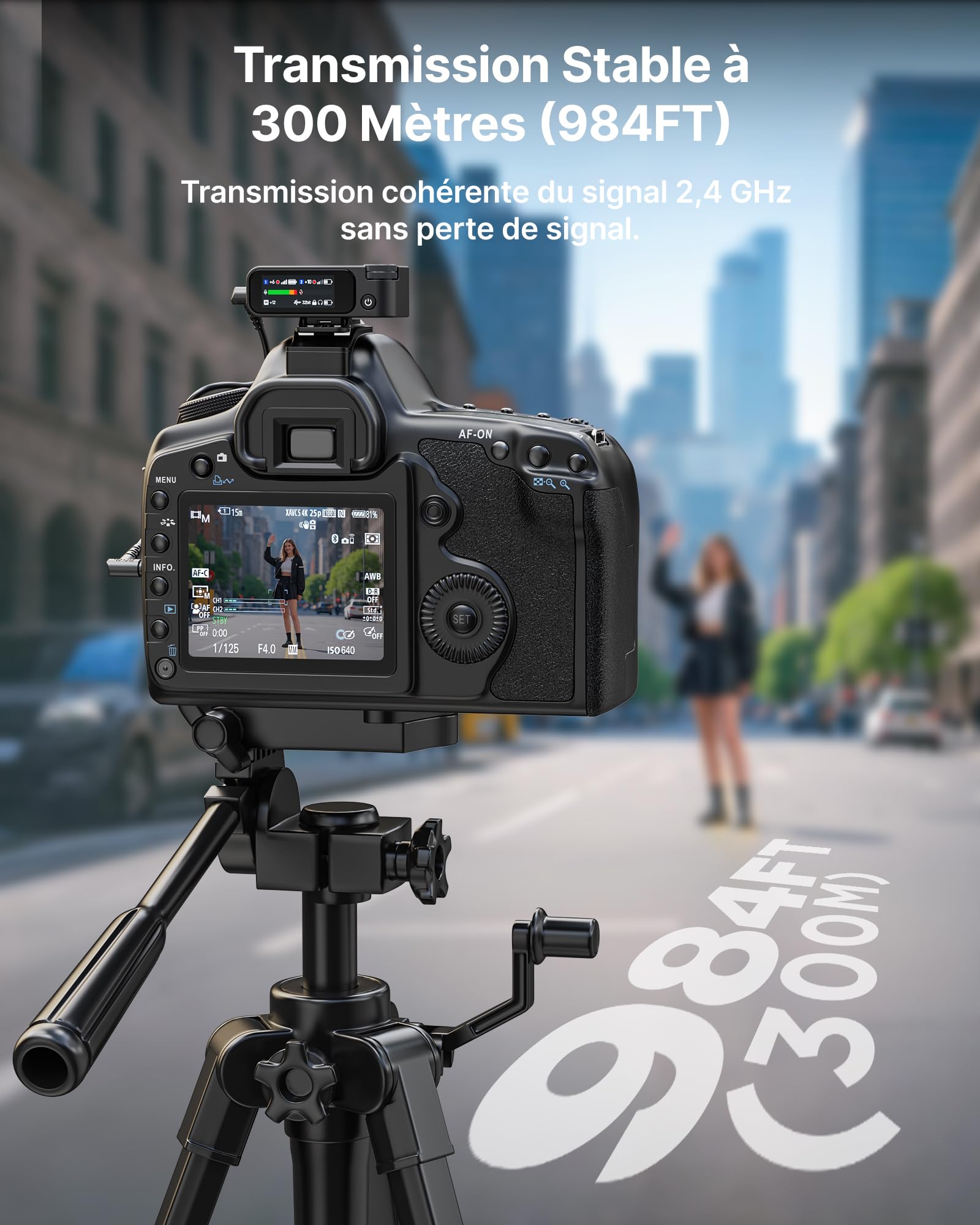 BOYA BOYAMIC 2 Micrófonos Inalámbricos para iPhone 15–16/Android/PC/Cámara, Cancelación de Ruido con IA, Grabación Interna en 32-bit Float, AMOLED, 300 m y 54 h con Estuche de Carga para Grabación