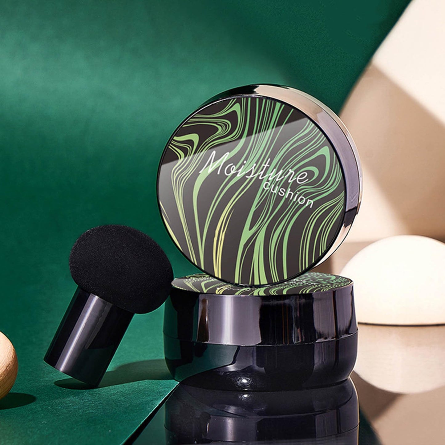 Base de Maquillaje Air Cushion BB Cream CC Cream con Esponja Mushroom Head - Hidratante, Larga Duración y Fácil de Aplicar - Ideal para Maquillaje Desnudo - Maquillaje Brillante.