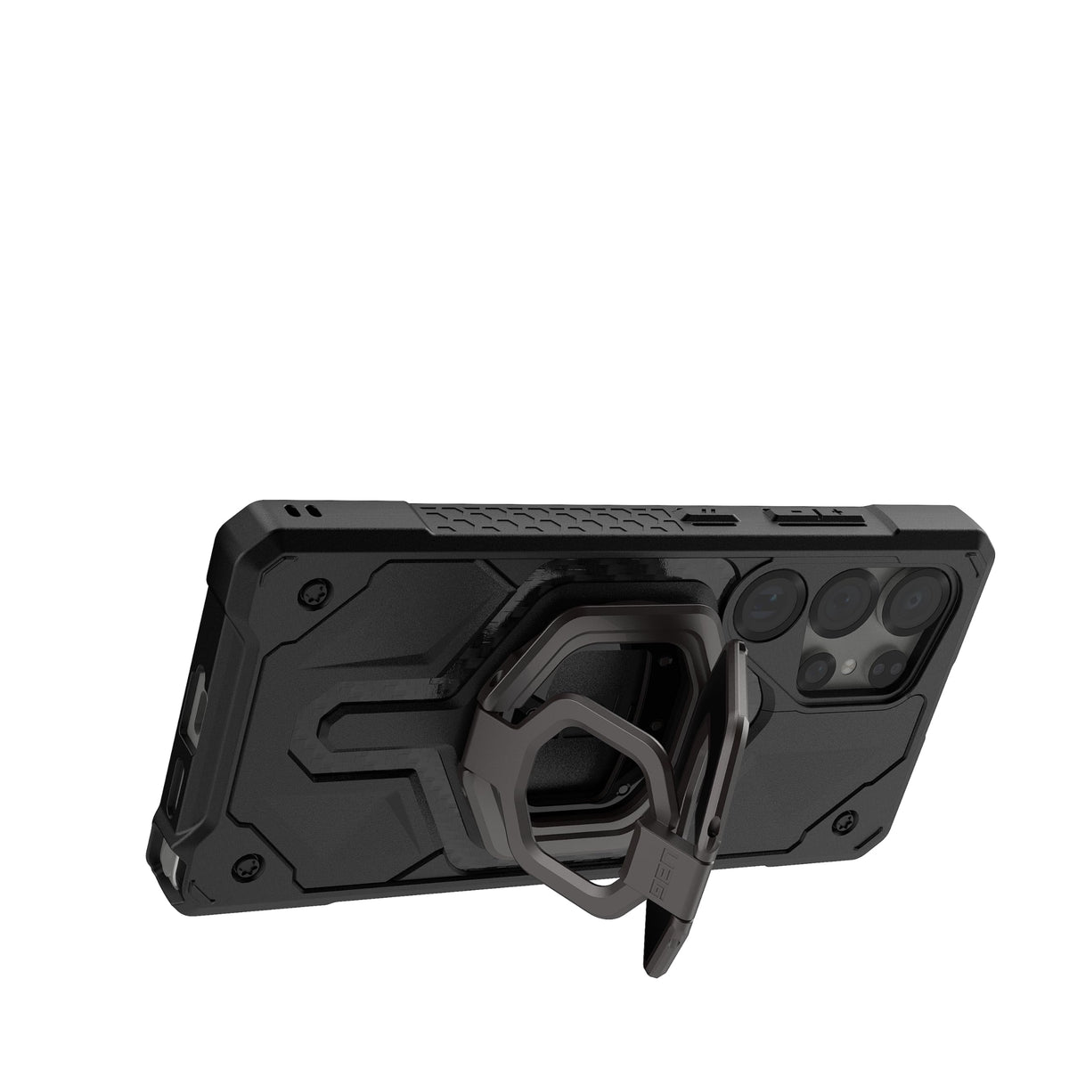 Soporte de Anillo Magnético Urban Armor Gear UAG Negro con Abrebotellas Incorporado y Rotación 360 Grados Compatible MagSafe