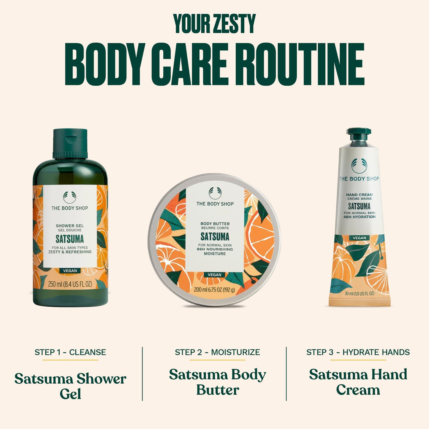 Gel de ducha The Body Shop, Satsuma, 8.4 onzas líquidas (el embalaje puede variar)