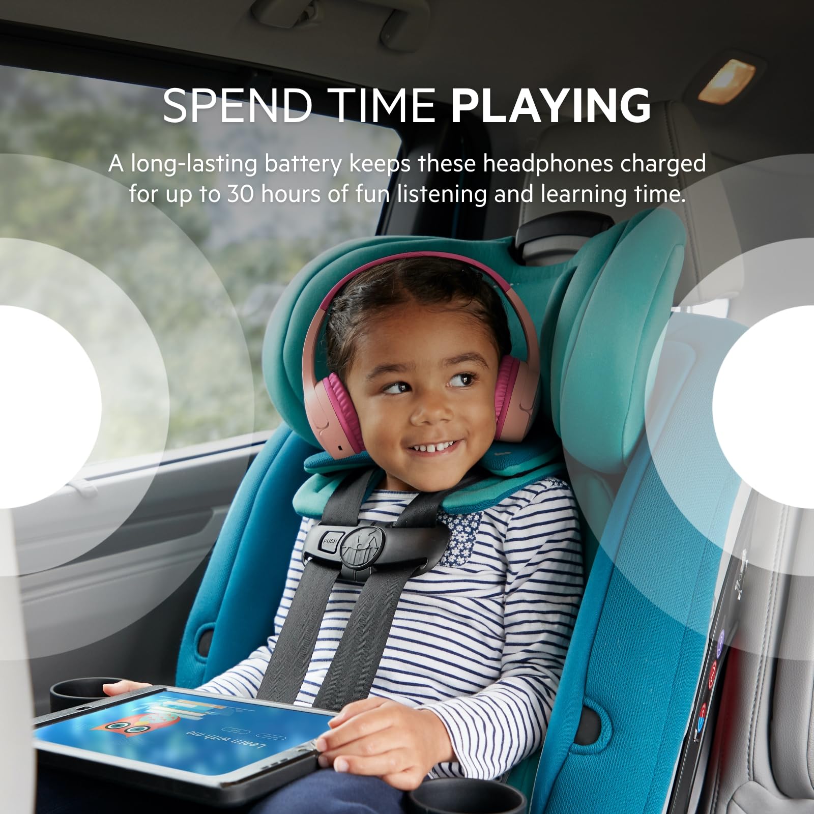 Belkin AUD001BTPK Auriculares para Niños Soundform, Rosa