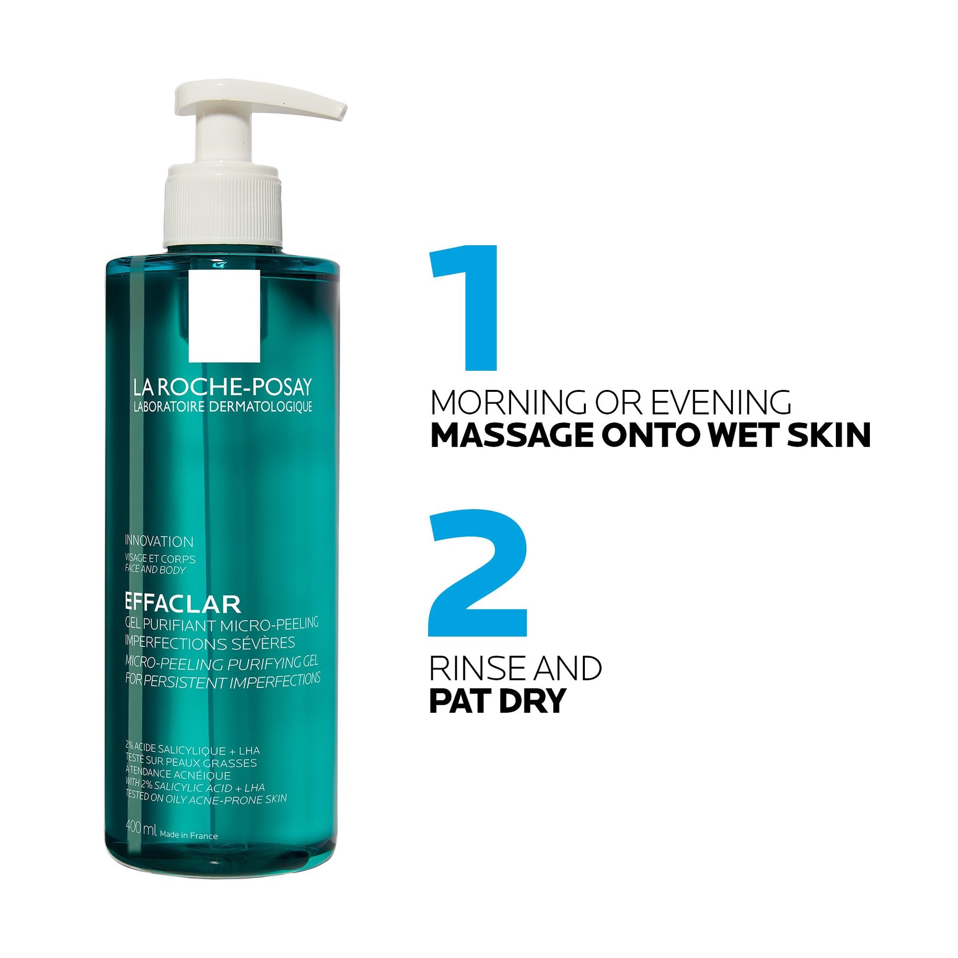 Limpiador Facial La Roche Posay Effaclar Gel Microexfoliante Para Piel Mixta a Grasa 400ml