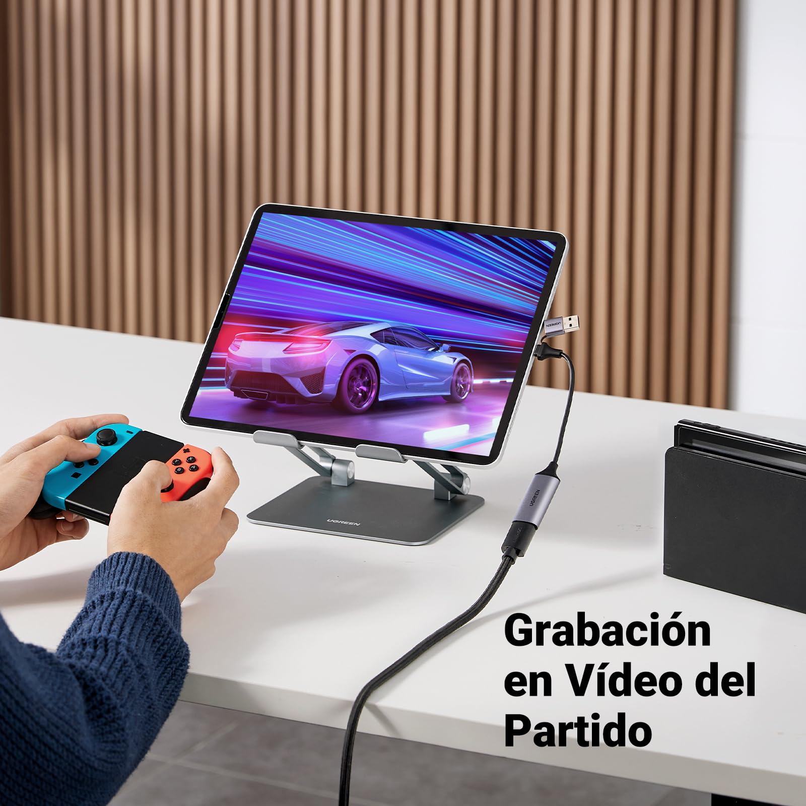 UGREEN Capturadora de Video HDMI a USB-A/C Unidireccional, Full HD 1080p@30Hz USB 2.0 Captura para Streaming, Conferencias, No Compatible con TV o Proyecto