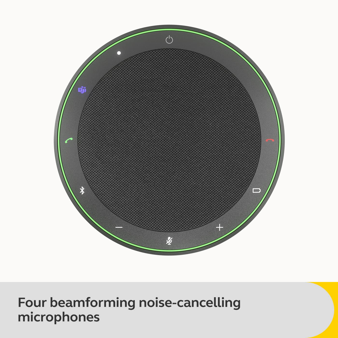 Jabra Speak2 75 - Altavoz inalámbrico Bluetooth - 4 micrófonos con cancelación de Ruido, Altavoces de Rango Completo de 65 mm y Audio de Banda superancha, Altavoz Certificado de