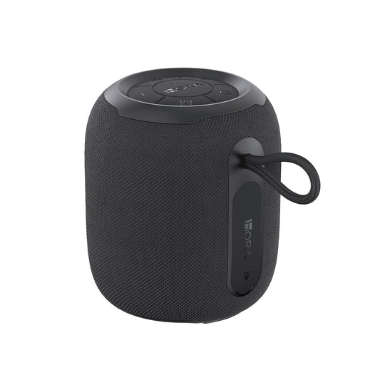 Bocina Bluetooth 5.3 5W Mini Portátil Negro con Radio FM y Función AUX/USB/TF