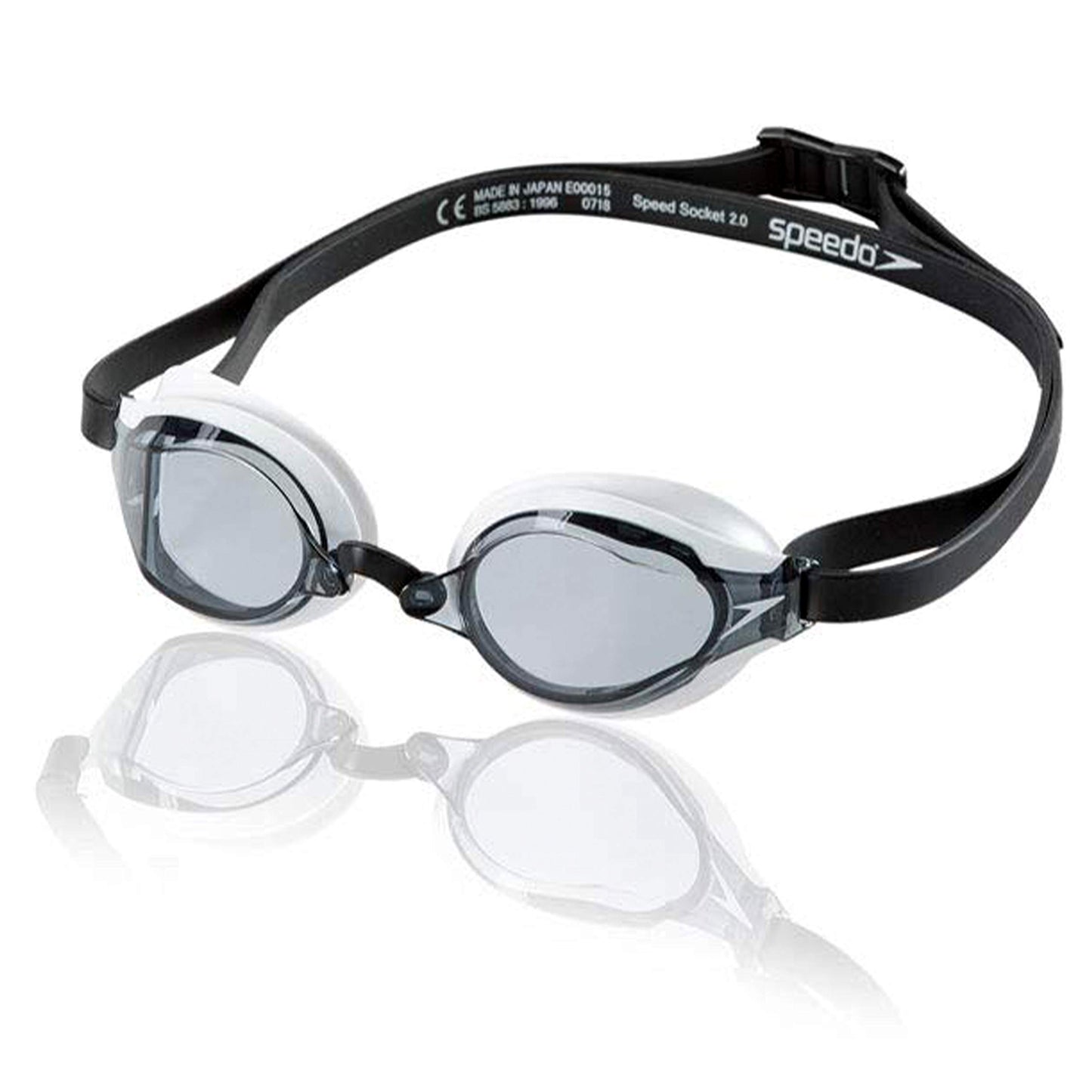 Anteojos de Natación Speedo Blanco Negro Speed Socket 2.0 para Adulto Unisex