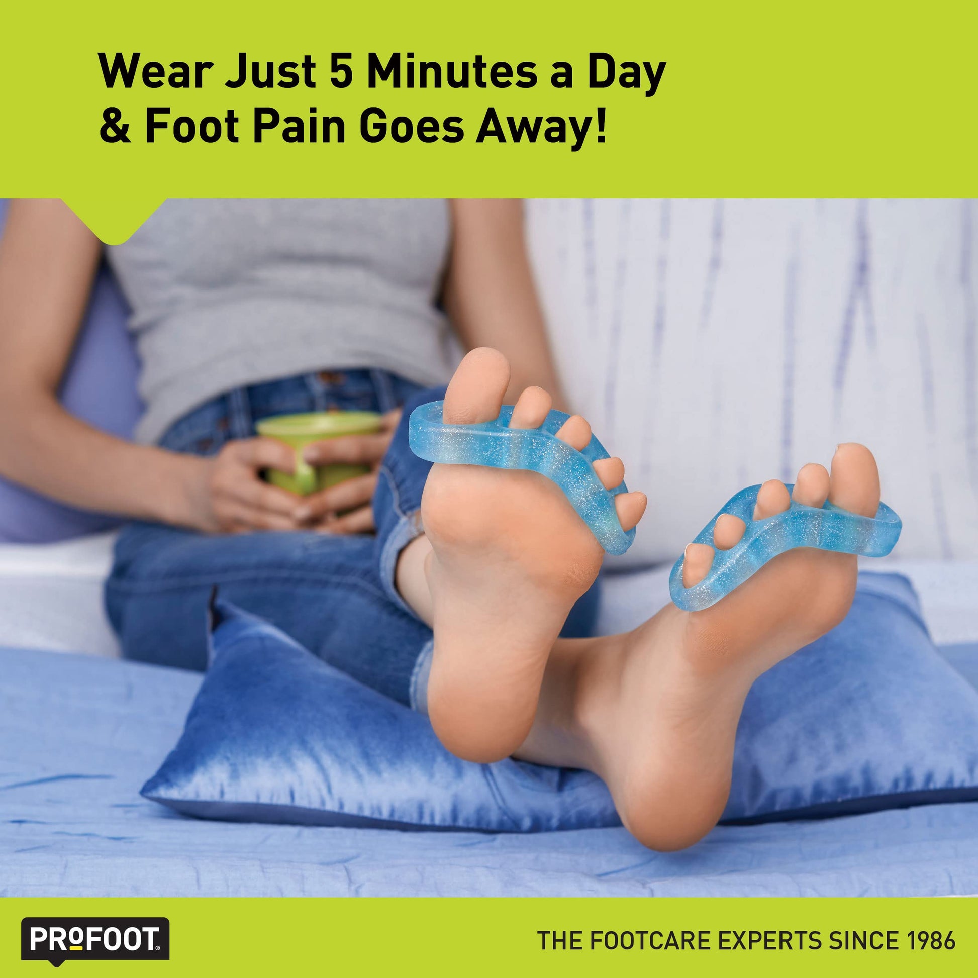 Relajantes para Dedos del Pie Profoot Flex-tastic Ajustables 2 Unidades