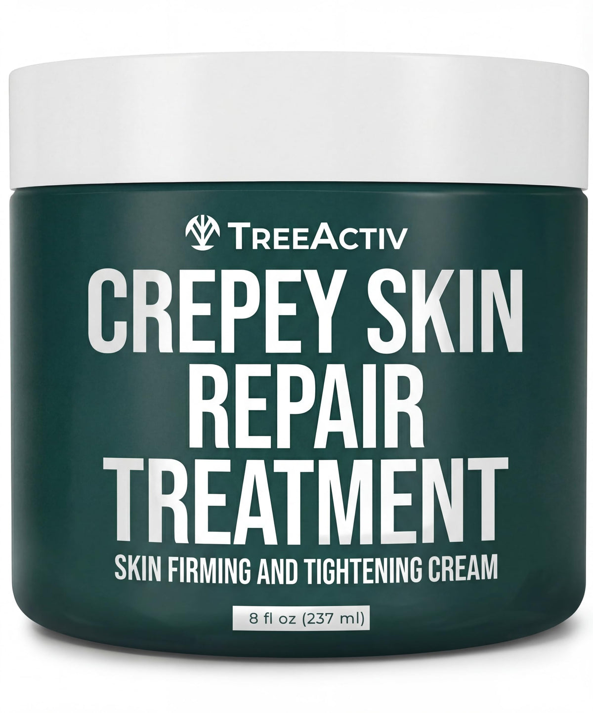 TreeActiv Crepey Skin Repair Treatment | Anti-Aging | Anti-Wrinkle | Organic Ingredients for Face, Neck, Chest, Legs & Arms | Hyaluronic Acid, Alpha Hydroxy Fruit Acids, Honey, Shea, Castor