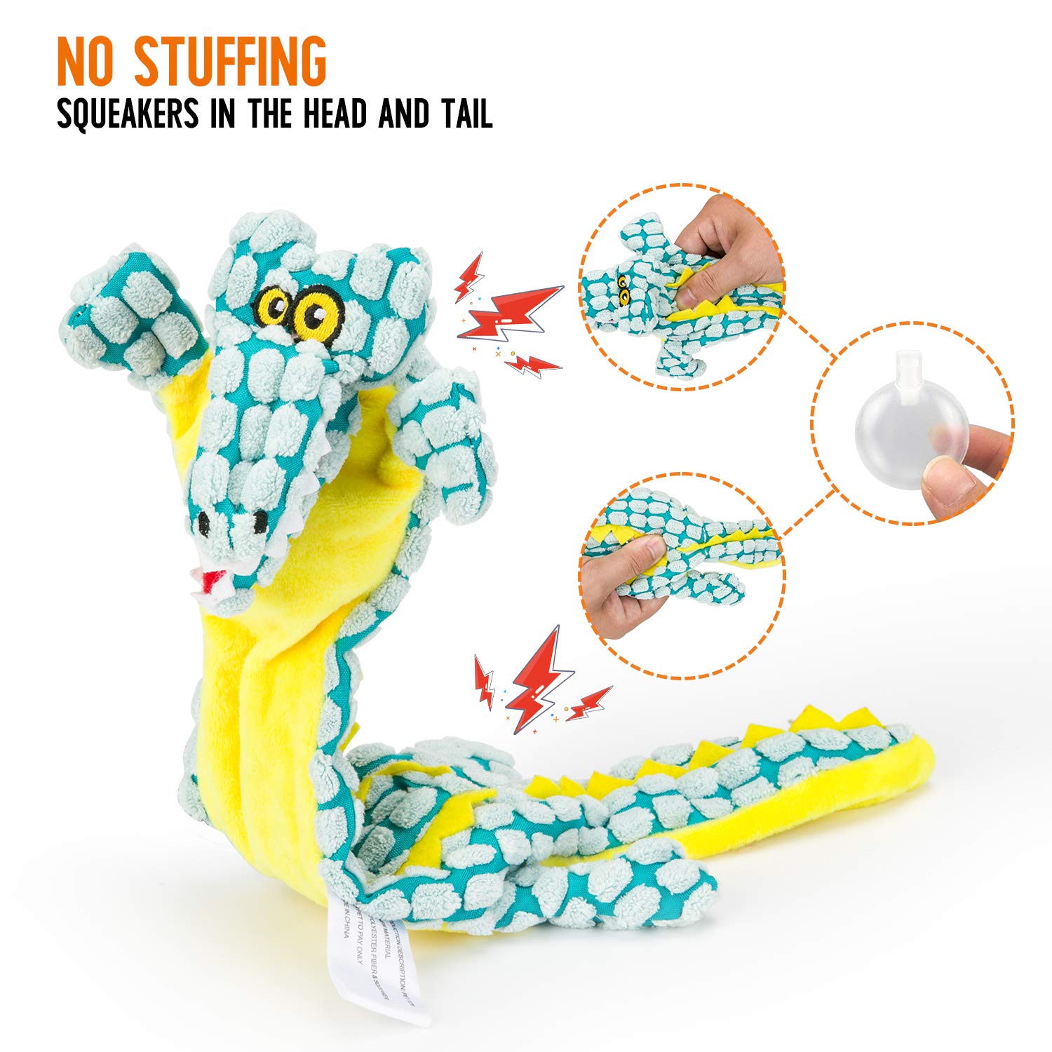 AzsmUK - Juego de juguetes para perros chillidos para perros pequeños, medianos y grandes, duradero, lavable, cuerda para masticar la dentición y lindos animales, juguetes naturales para perros pequeños, medianos y grandes, paquete de 6