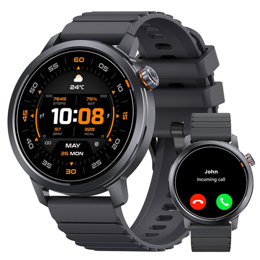 Reloj Inteligente KOSPET Orb Negro Ultraligero con Bluetooth para Hombre y Mujer