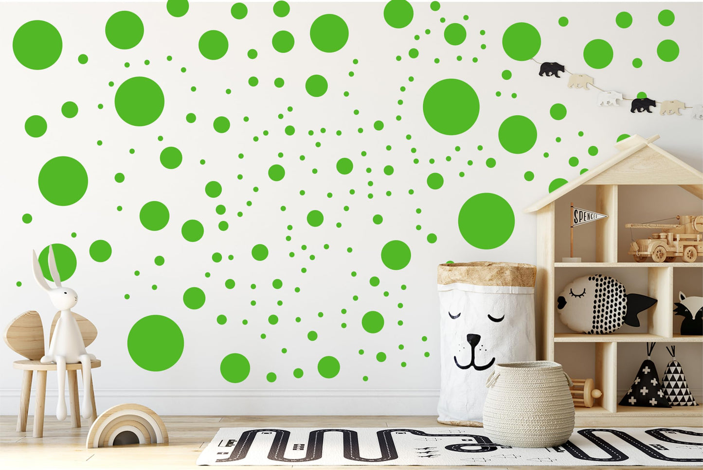 StickerDeen 500+ Calcomanías surtidas de lunares circulares para la habitación de los niños, sala de estar, aula, cuarto de juegos, decoración. Adhesivos de pared extraíbles de vinilo. Adhesivos de