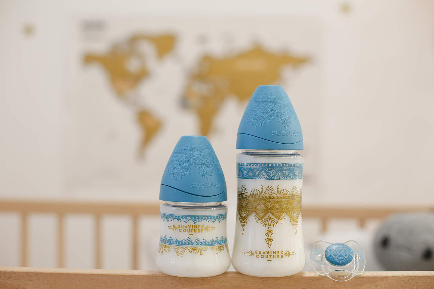 Chupete Suavinex Premium Azul Claro con Tetina Fisiológica de Silicona para Bebés de 0-4 Meses