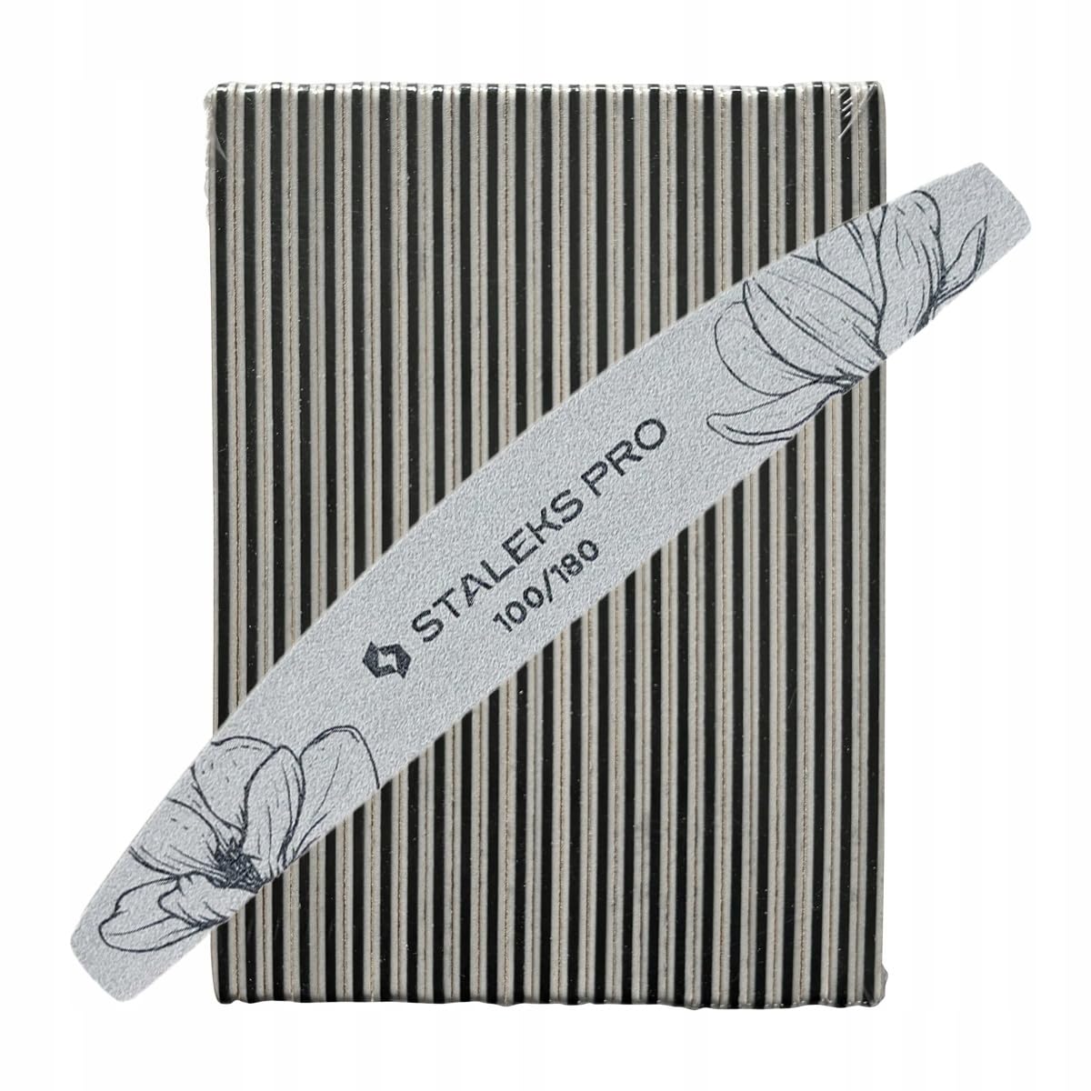 STALEKS EXPERT NFE-40 - Lima de uñas (doble cara, grano 100/180 g, capa fina de espuma, 25 unidades)