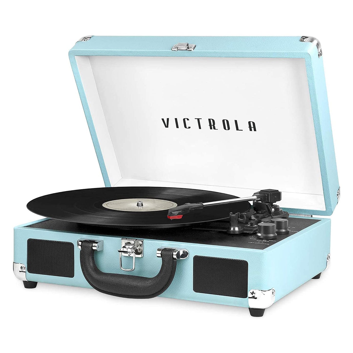 Tocadiscos Victrola Bluetooth Turquesa Clásico de 3 Velocidades