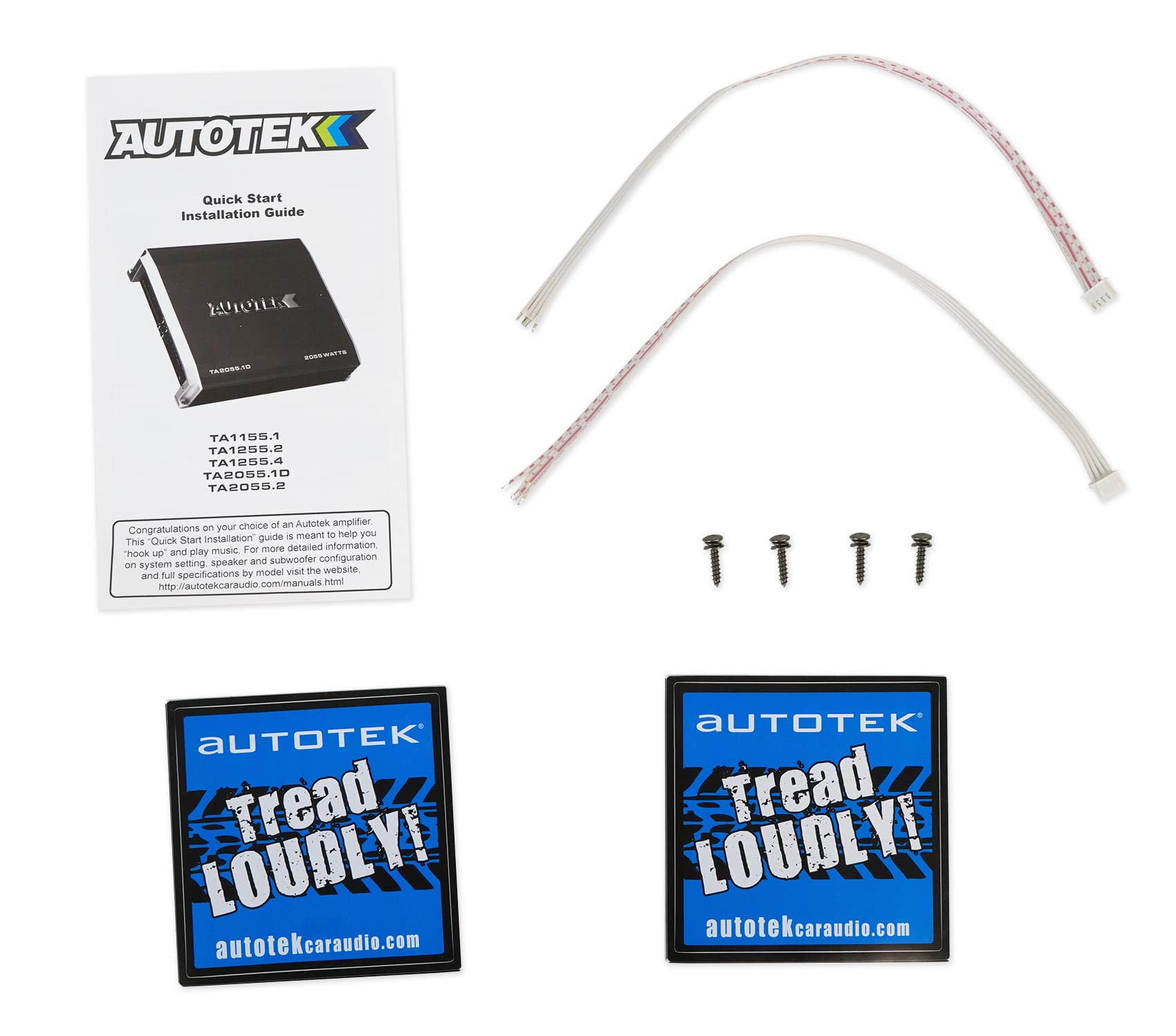 Autotek TA Series Amplificador de audio para coche de potencia máxima de 1200 W, diseño AB de clase de 4 canales, con rango de frecuencia de 10 Hz-20 kHz y mejora de graves de 12 dB, modelo TA-1255.4