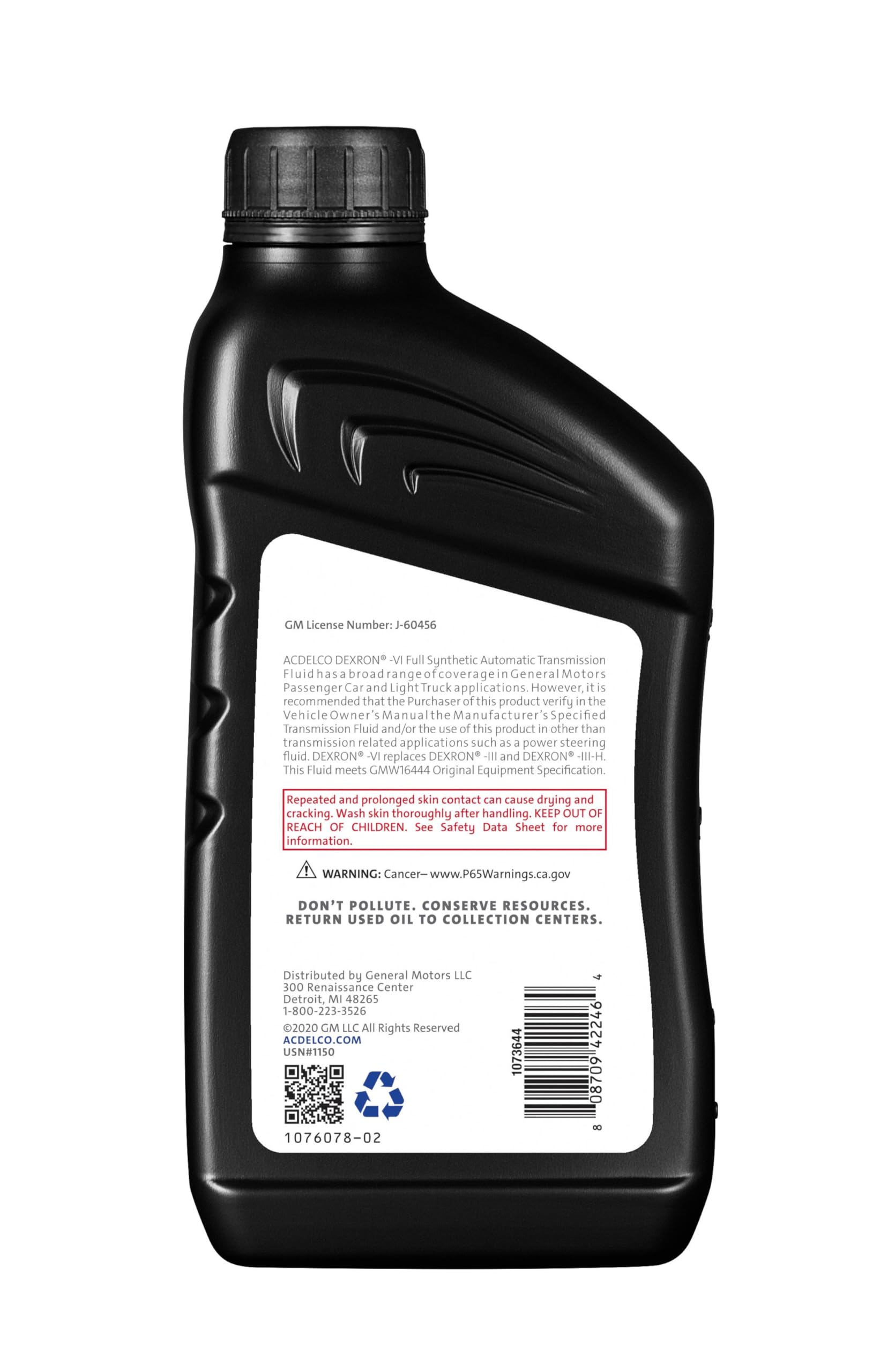Líquido de Transmisión Automática ACDelco Dexron VI Rojo Sintético Profesional