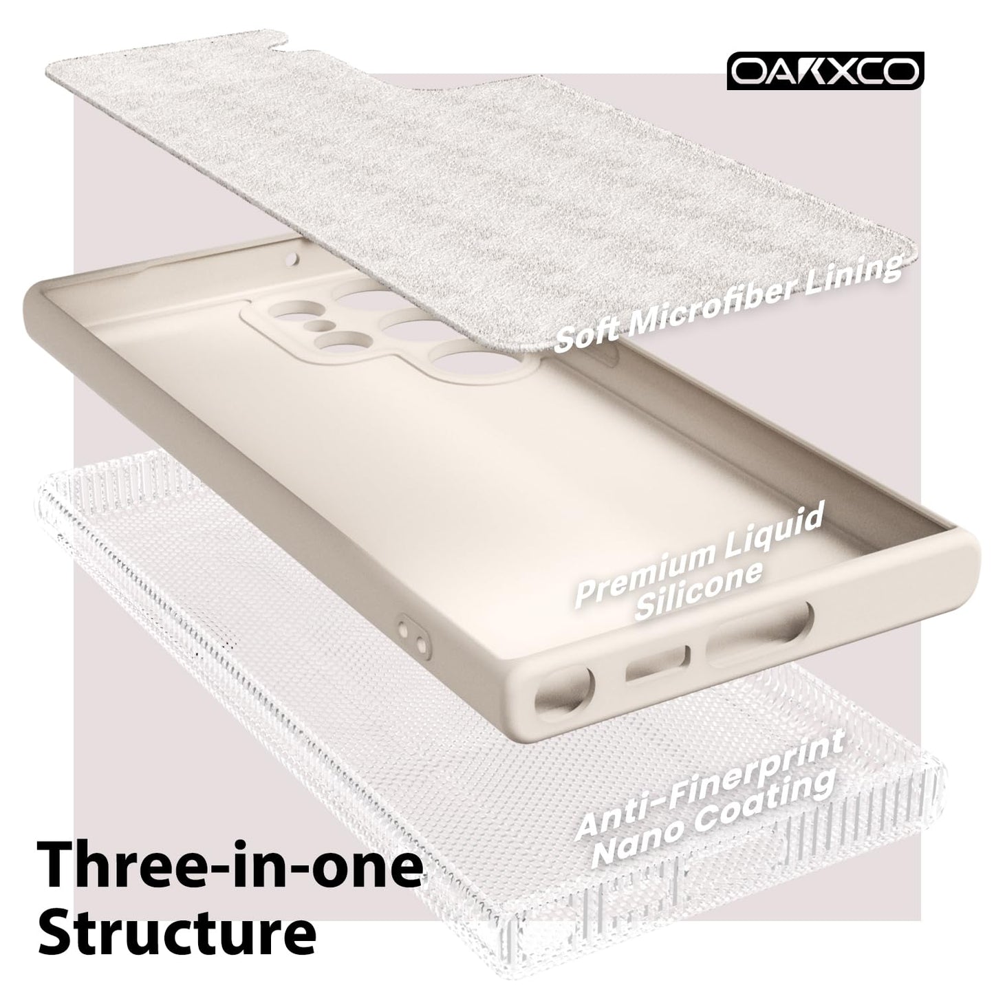 oakxco - Funda de silicona líquida para Samsung Galaxy S22 Ultra, fina y delgada, de goma suave, de poliuretano termoplástico (TPU), para mujeres y niñas, protección sólida mate y a prueba de golpes,