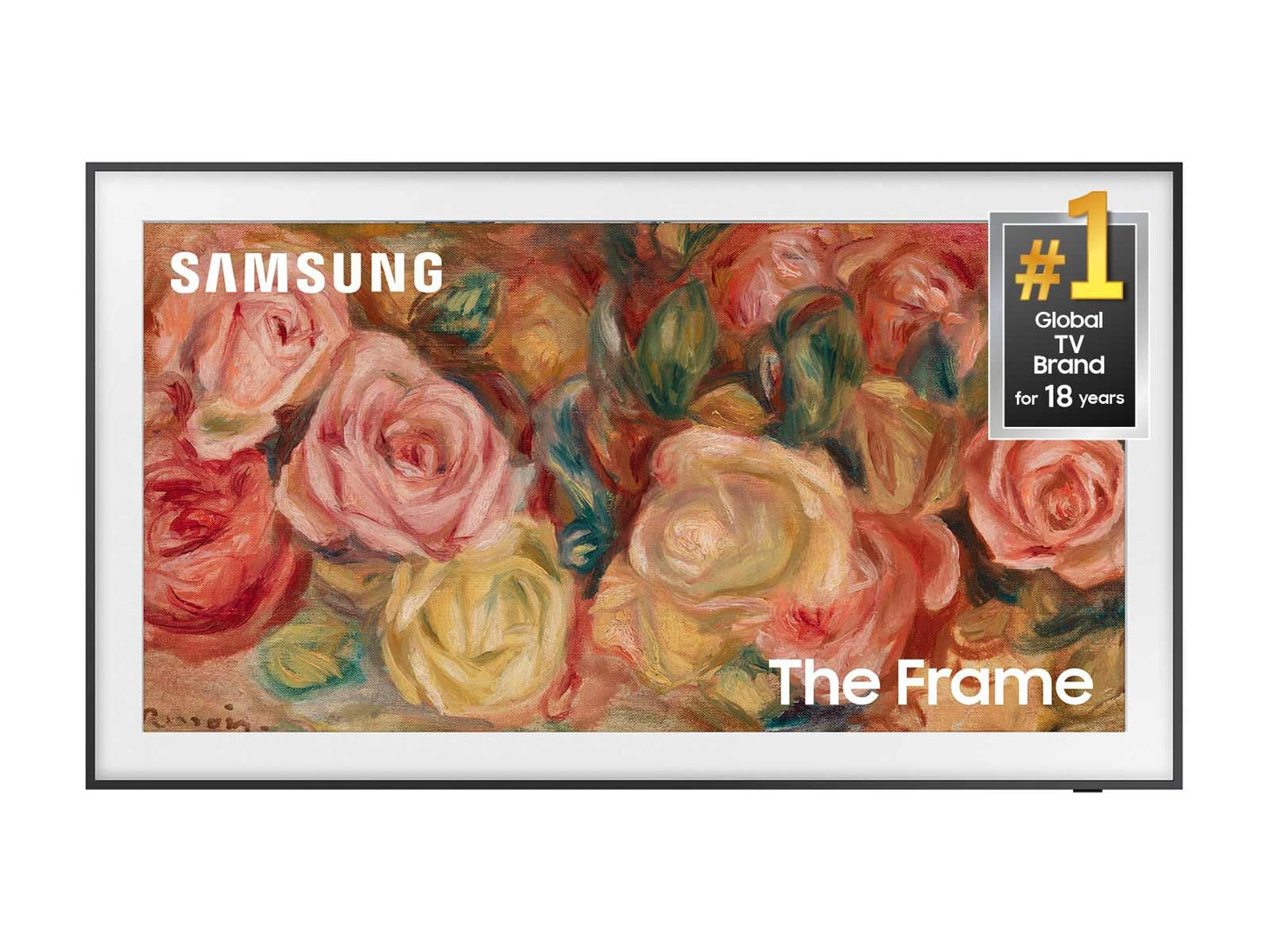 Samsung 55-Inch Class QLED 4K LS03D The Frame Series Quantum HDR Smart TV con Dolby Atmos, modo artístico, antirreflejo, marco personalizable, montaje de pared delgado con Alexa incorporado (QN55LS03D