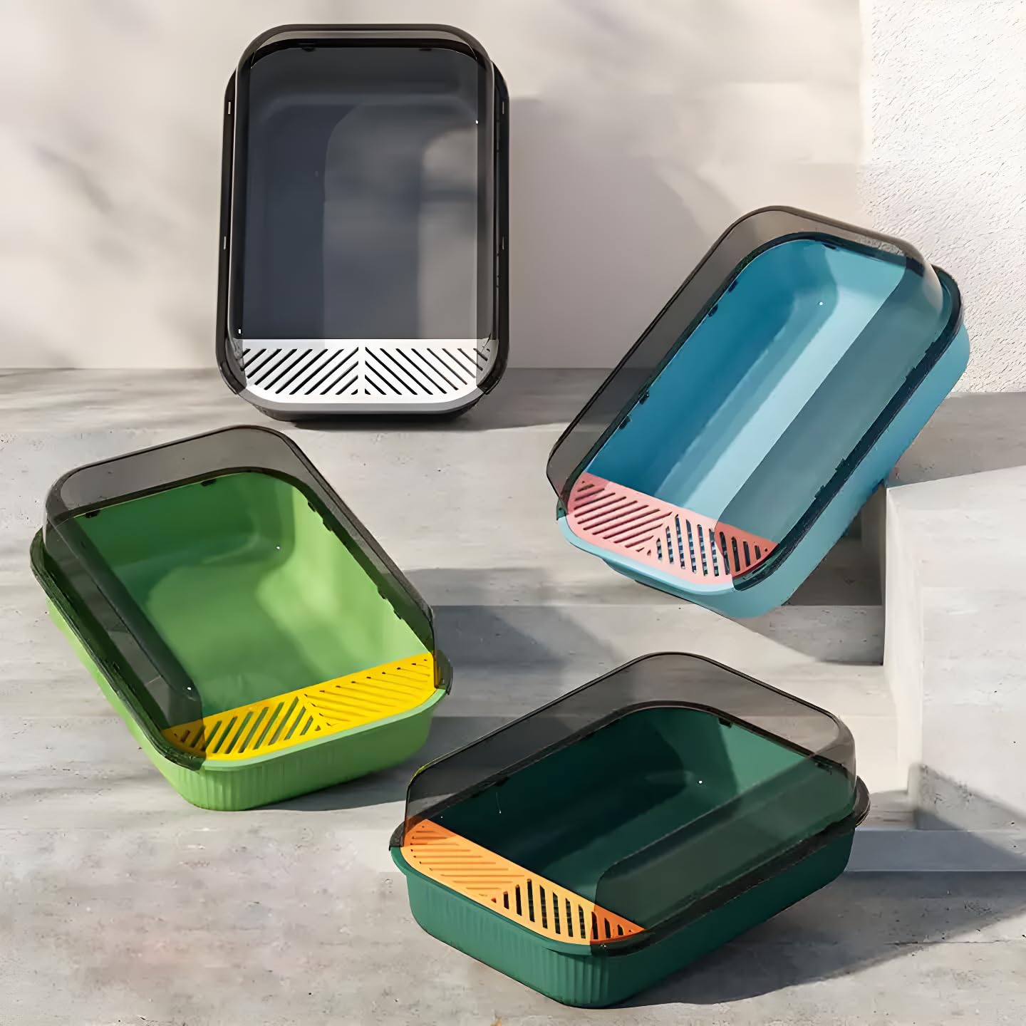 Arenero Grande MATCHI Azul con Extensión y Pala Limpiadora