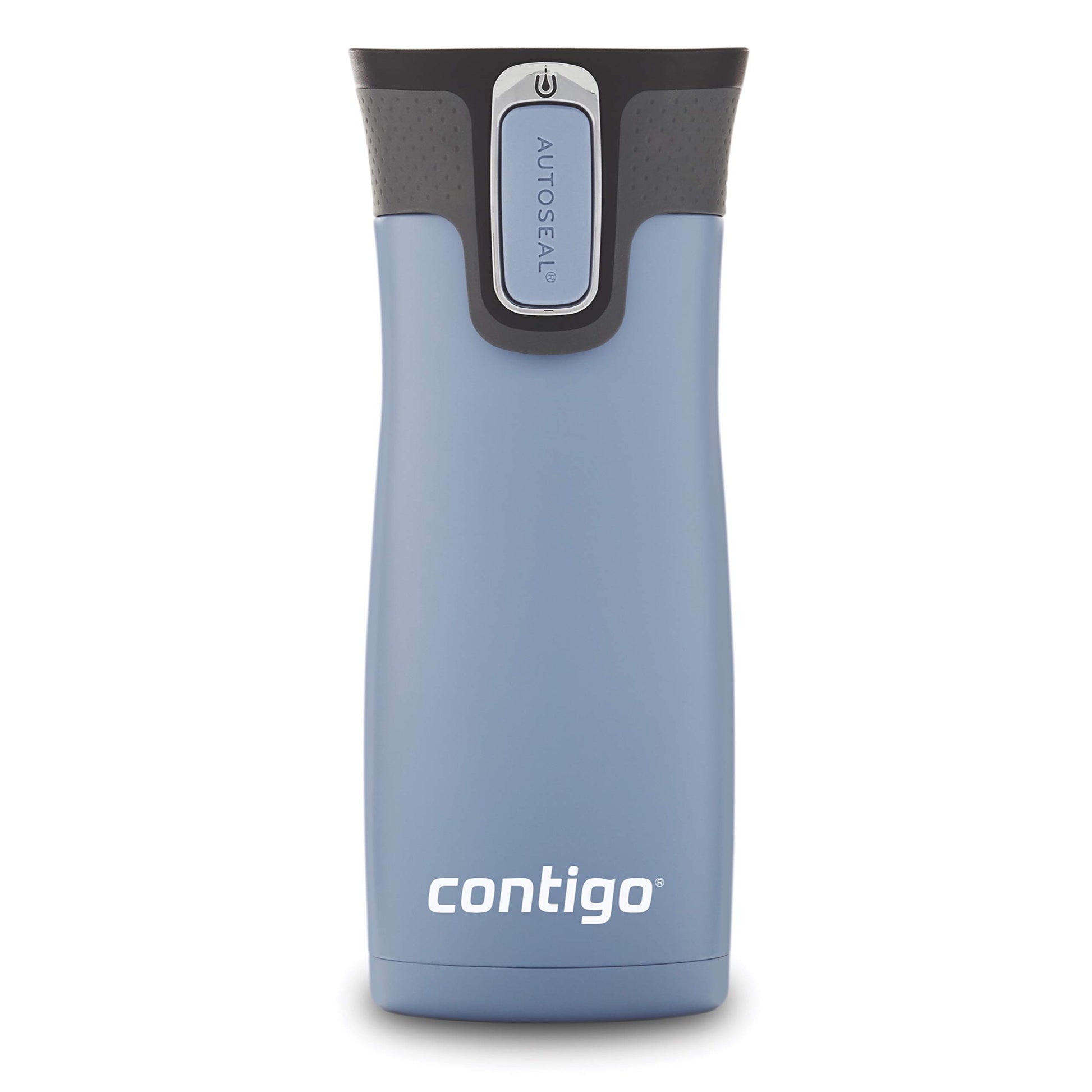 Contigo 2063326 West Loop Vaso para viaje, autosellado, sellado al vacío, acero inoxidable, Earl Grey, 16 onzas, 1