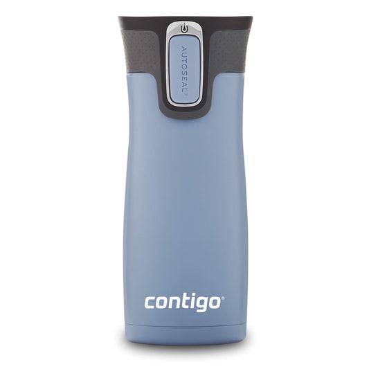 Contigo 2063326 West Loop Vaso para viaje, autosellado, sellado al vacío, acero inoxidable, Earl Grey, 16 onzas, 1