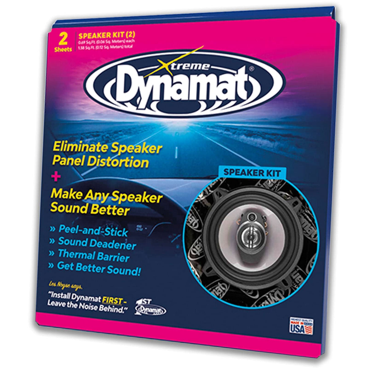 Deadener de Sonido Dynamat Xtreme Autoadhesivo Par de Bocinas