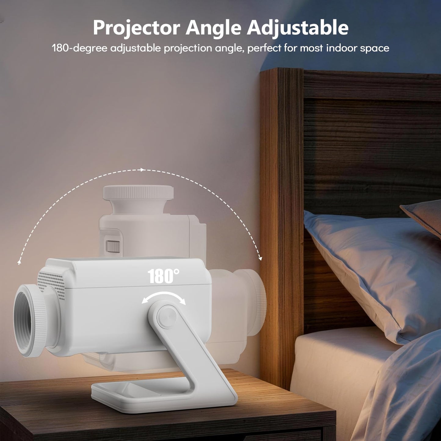 Rossetta Proyector 3D, 60 Temas HD 3D Galaxy con Altavoz Bluetooth y Control Remoto, Temporizador de 1H/2H Espacial Luz Nocturna para Recámara de Niños, Decoración de Habitación
