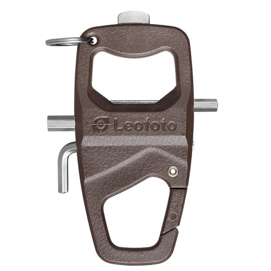 Leofoto MPL y MPL-2 Herramienta multifunción, práctica herramienta multisupervivencia, kit de llave Allen para fotógrafos, mosquetón para trípode (MPL)